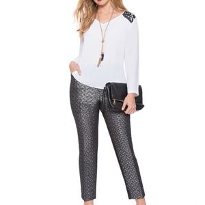 Eloquii Studio Jacquard Kady Fit Pant